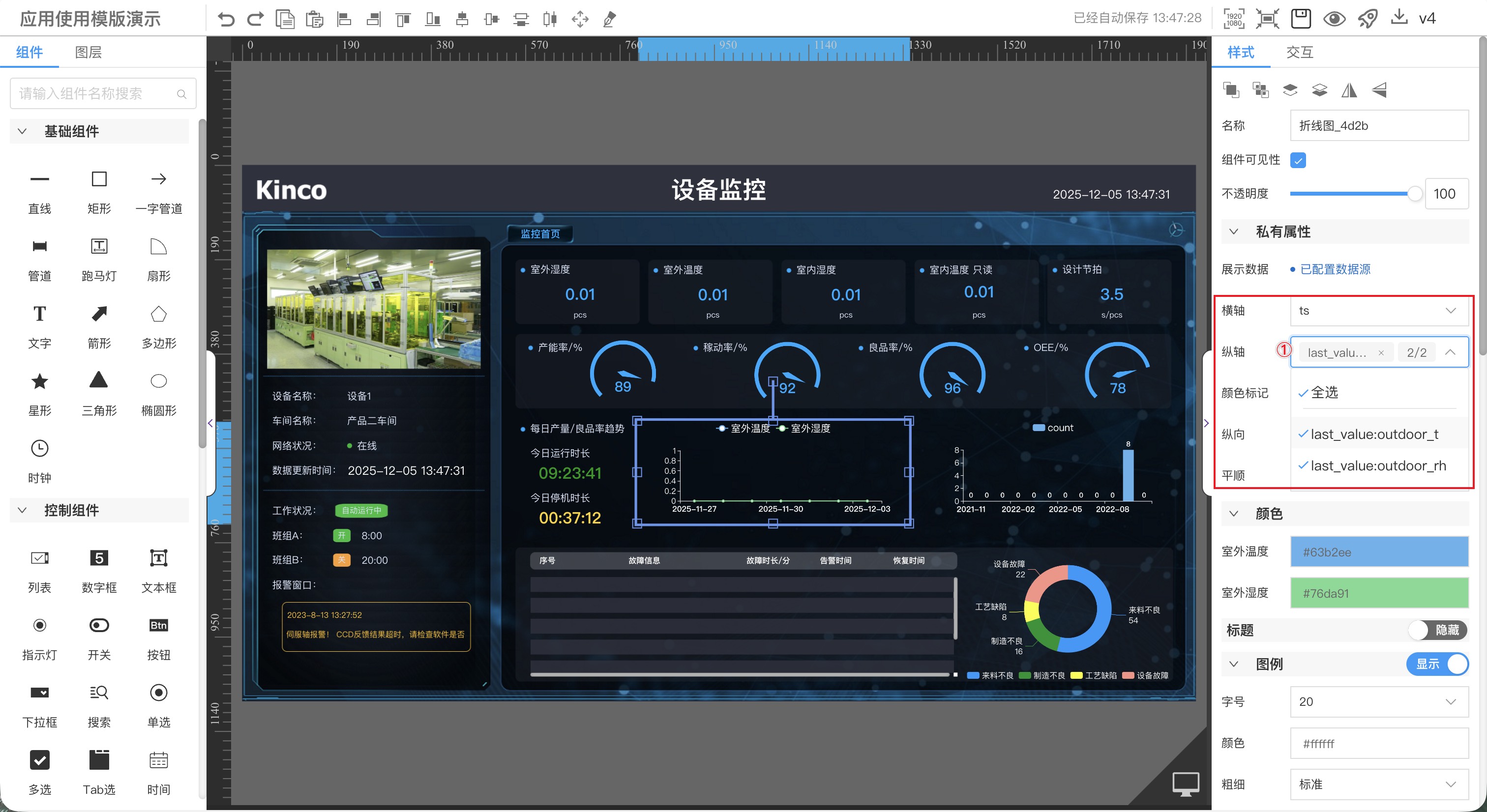 配置数据源和样式
